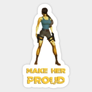 Lara Croft (Tomb Raider) | "Make Her Proud" Collection Sticker